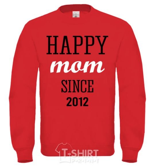 Sweatshirt Happy mom since yellow фото