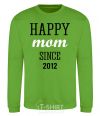 Sweatshirt Happy mom since orchid-green фото