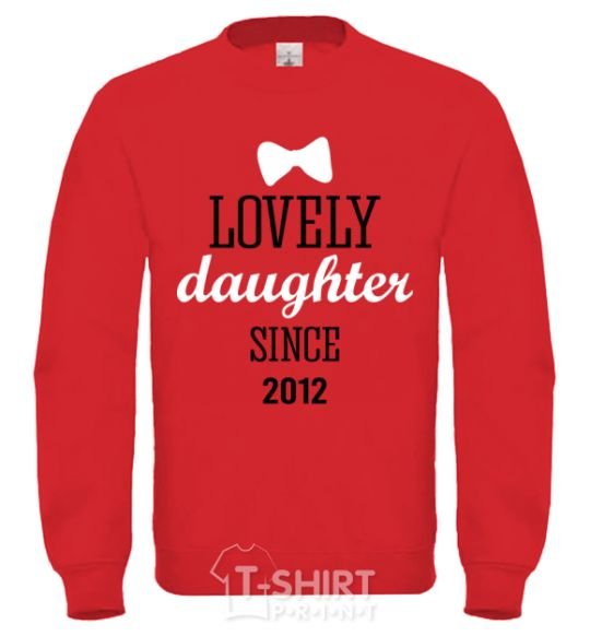 Sweatshirt Lovely daughter since yellow фото