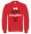 Sweatshirt Lovely daughter since yellow фото