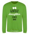 Sweatshirt Lovely daughter since orchid-green фото