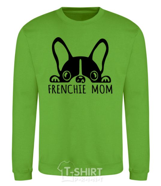 Sweatshirt Frenchie mom orchid-green фото