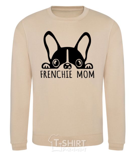 Sweatshirt Frenchie mom sand фото