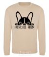 Свитшот Frenchie mom Песочный фото