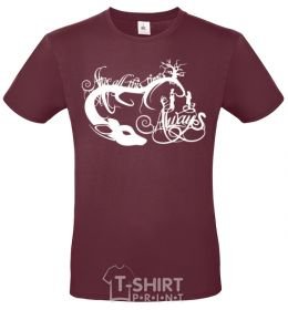 Men's T-Shirt Always burgundy фото