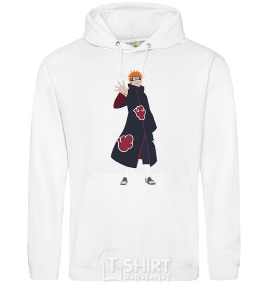 Men`s hoodie Akatsuki man White фото