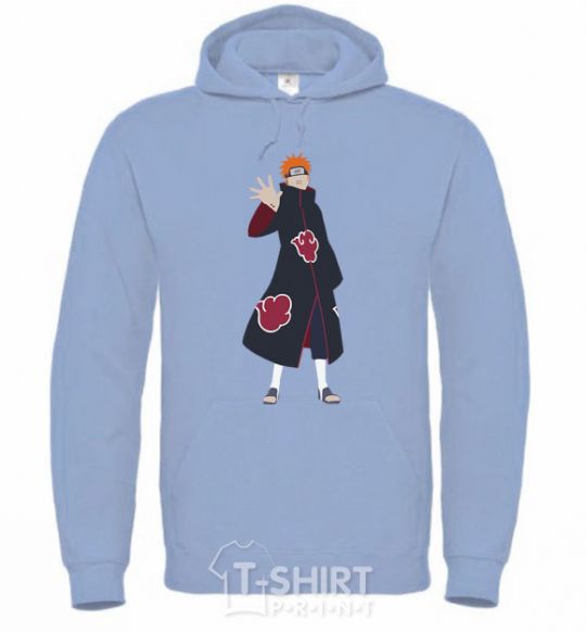 Men`s hoodie Akatsuki man sky-blue фото