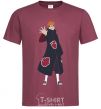 Men's T-Shirt Akatsuki man burgundy фото