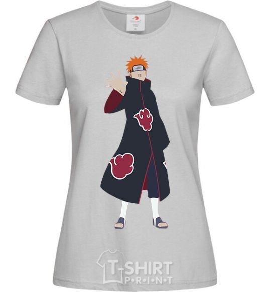 Women's T-shirt Akatsuki man grey фото