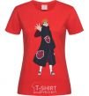 Women's T-shirt Akatsuki man red фото