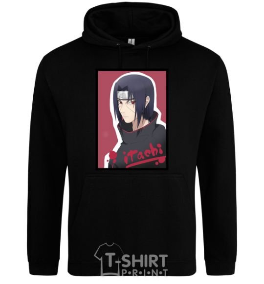 Мужская толстовка (худи) Itachi Черный фото