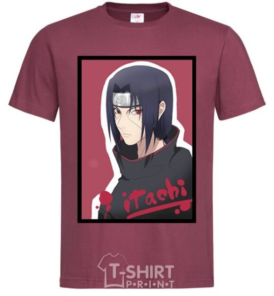 Men's T-Shirt Itachi burgundy фото