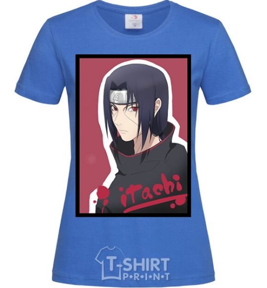 Women's T-shirt Itachi royal-blue фото