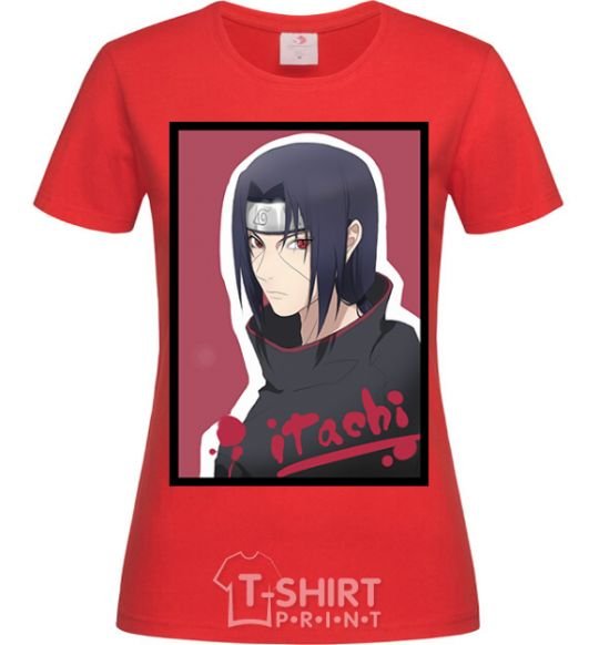 Women's T-shirt Itachi red фото