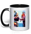 Mug with a colored handle Kakashi Hatake and the SEAL black фото