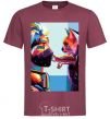 Men's T-Shirt Kakashi Hatake and the SEAL burgundy фото