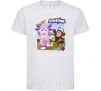 Kids T-shirt Luntik and friends White фото