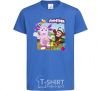 Kids T-shirt Luntik and friends royal-blue фото