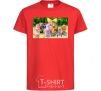 Kids T-shirt Luntik and all red фото