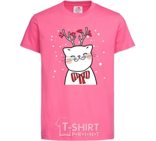 Kids T-shirt Deer Cat heliconia фото