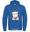 Men`s hoodie Deer Cat royal фото