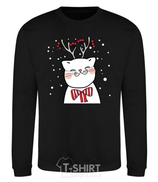 Sweatshirt Deer Cat black фото