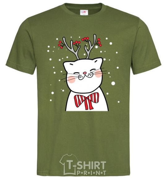 Men's T-Shirt Deer Cat millennial-khaki фото