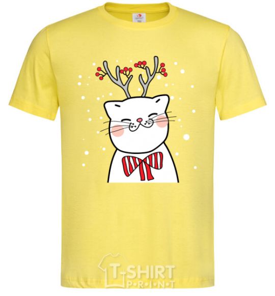 Men's T-Shirt Deer Cat cornsilk фото