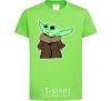 Kids T-shirt Little Yoda V.1 orchid-green фото