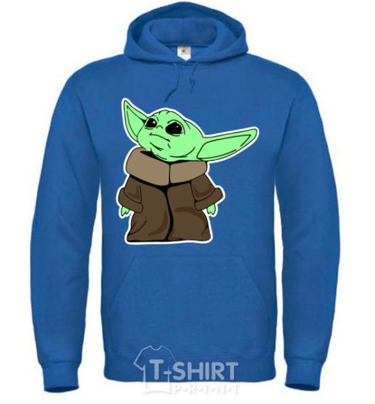 Men`s hoodie Little Yoda V.1 royal фото