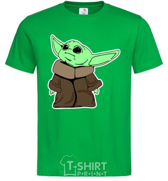 Мужская футболка Малыш Йода V.1 Зеленый фото