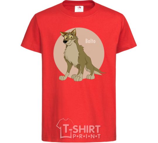 Kids T-shirt Balto red фото