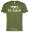 Men's T-Shirt Led Zeppelin Logo millennial-khaki фото