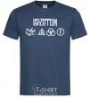 Men's T-Shirt Led Zeppelin Logo navy-blue фото