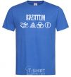 Мужская футболка Led Zeppelin Logo Ярко-синий фото