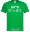 Мужская футболка Led Zeppelin Logo Зеленый фото