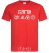 Мужская футболка Led Zeppelin Logo Красный фото