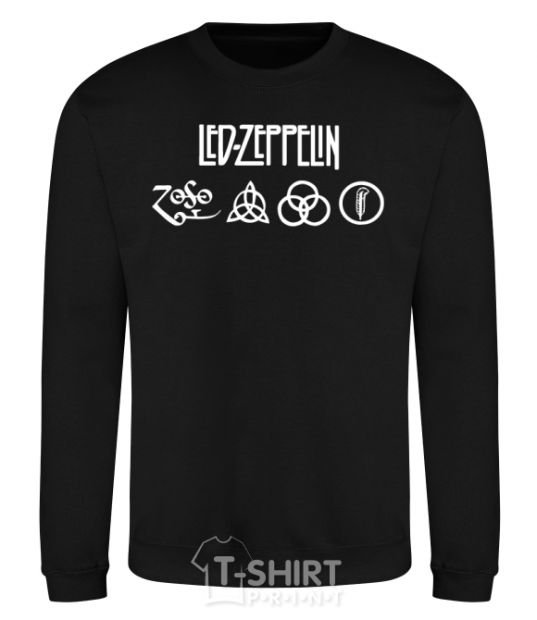 Свитшот Led Zeppelin Logo Черный фото