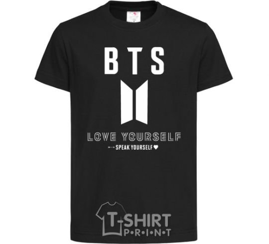 Kids T-shirt BTS Love yourself black фото