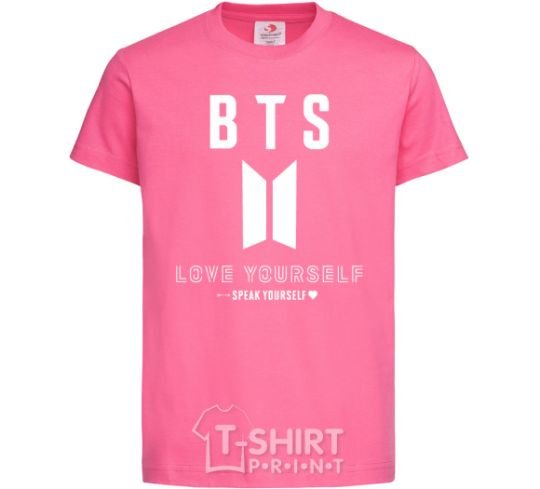 Kids T-shirt BTS Love yourself heliconia фото