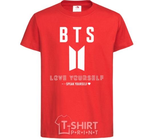 Kids T-shirt BTS Love yourself red фото