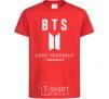 Kids T-shirt BTS Love yourself red фото