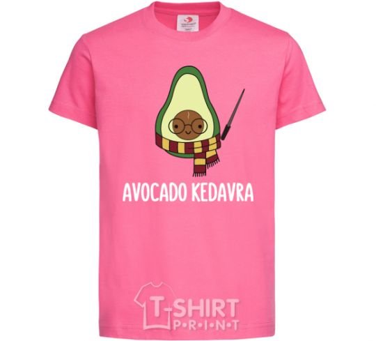 Kids T-shirt Аvocado cedavra heliconia фото