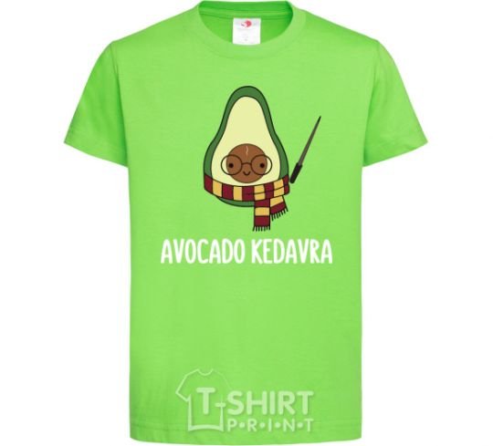 Kids T-shirt Аvocado cedavra orchid-green фото