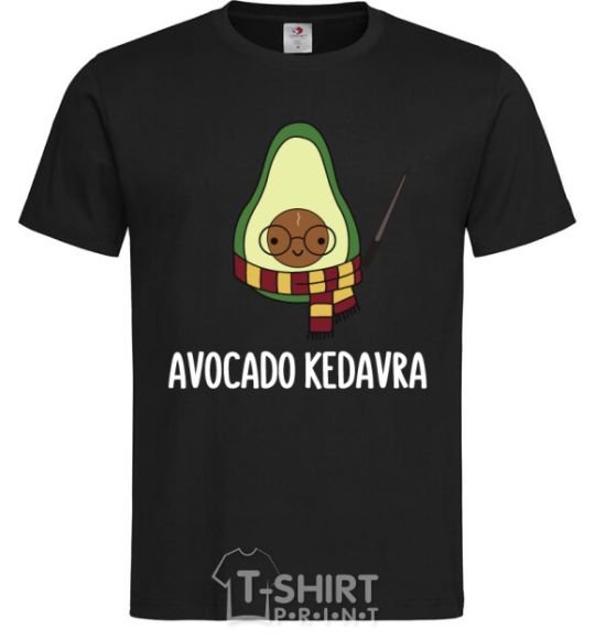 Men's T-Shirt Аvocado cedavra black фото