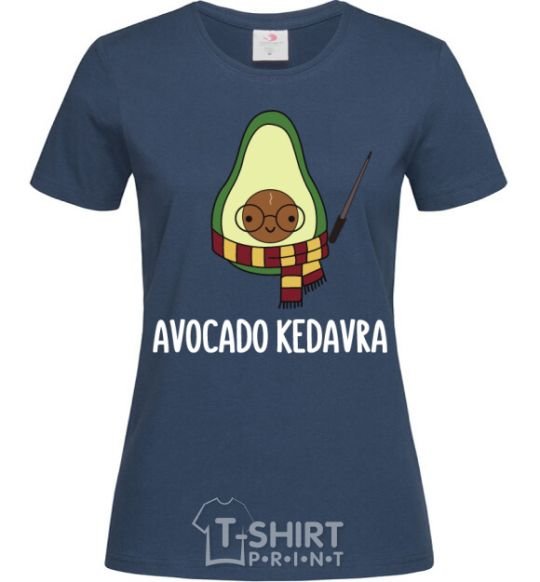 Женская футболка Аvocado cedavra Темно-синий фото