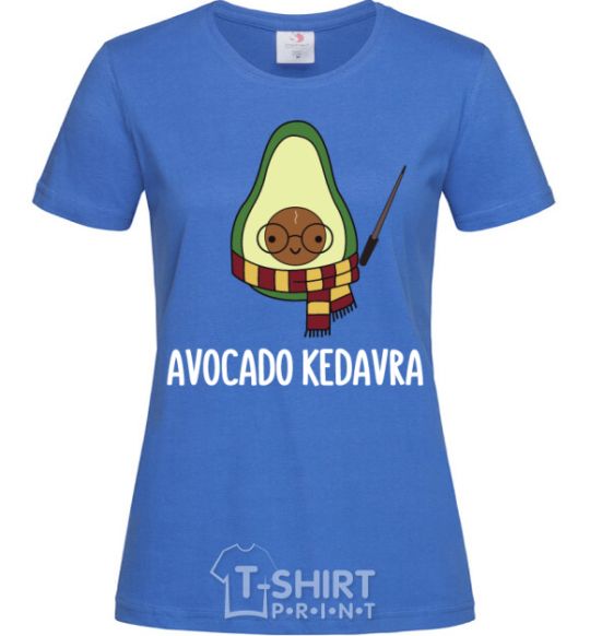 Женская футболка Аvocado cedavra Ярко-синий фото