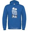 Men`s hoodie Two skeletons royal фото