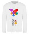 Sweatshirt Astronaut with balloons White фото