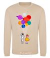 Sweatshirt Astronaut with balloons sand фото